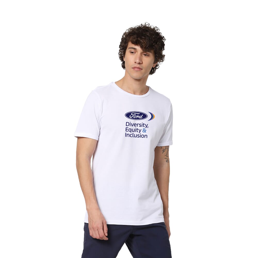 GB Pima Diversity Unisex Round Neck T-shirt - White